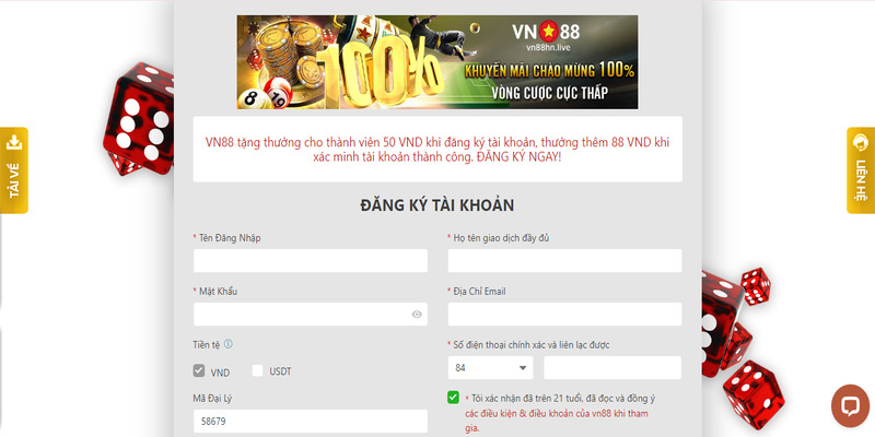 Giới Thiệu Nhà Cái VN88 - Sòng Bạc Online Uy Tín & An Toàn Quy trình đăng ký trở thành hội viên của nhà cái VN88
